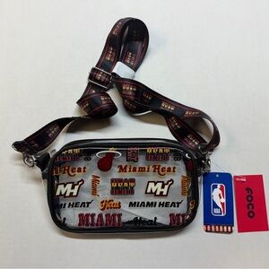 FOCO Miami Heat Clear Crossbody NBA Bag